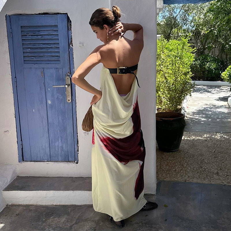 Damen Maxi-Kleid mit floralem Design Sovae