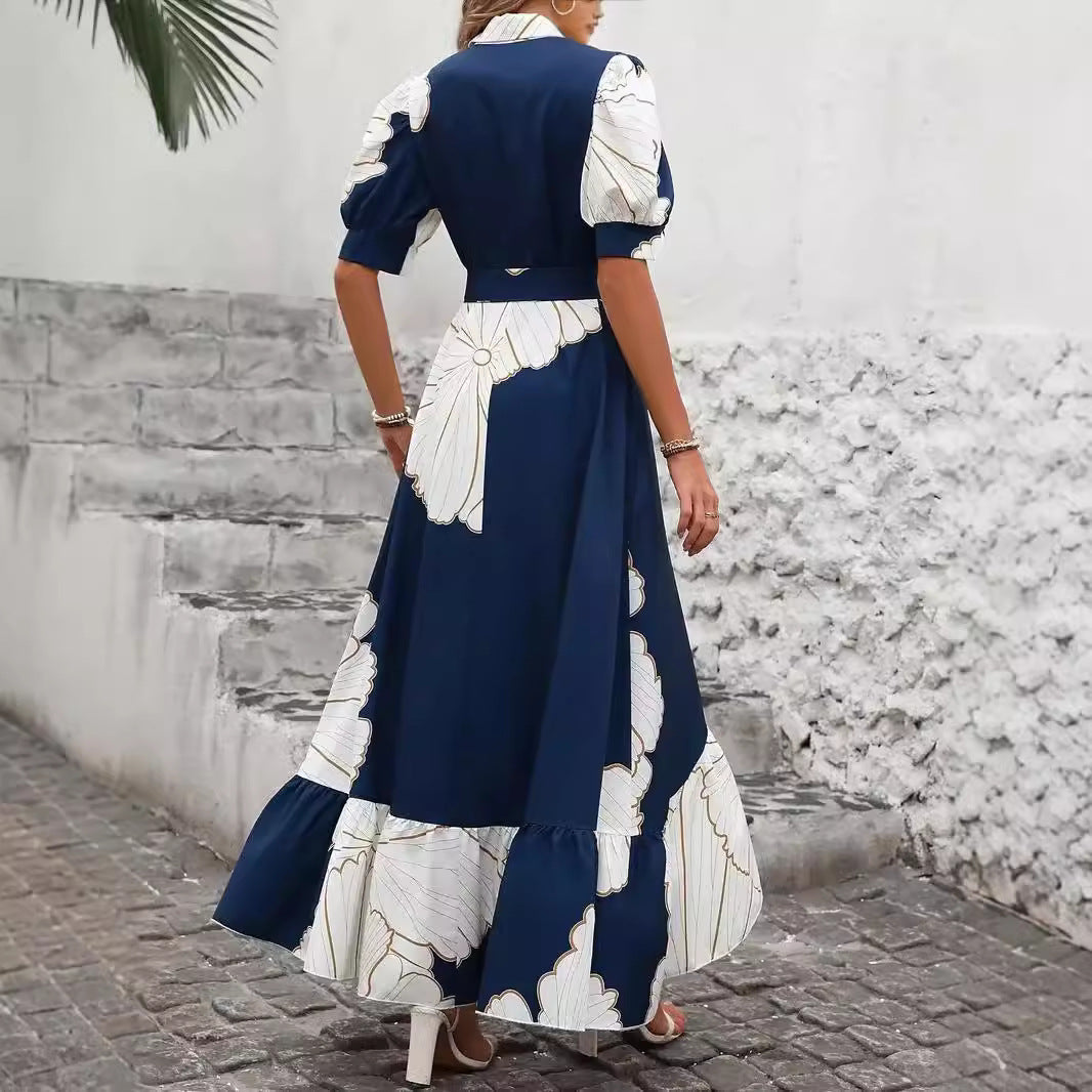 Damen Maxikleid mit floralem Design Sovae