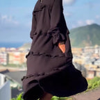 Damen Midikleid mit raffinierten Volantdetails Sovae