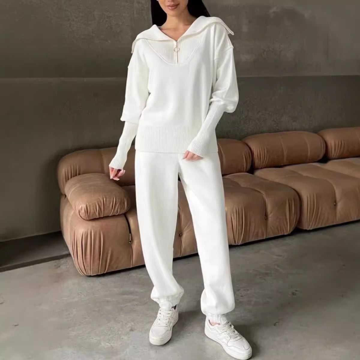 Damen sportlicher Hoodie- und Jogginganzug Sovae