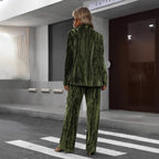 Damen Elegantes und bequemes Samtanzug-Set Sovae