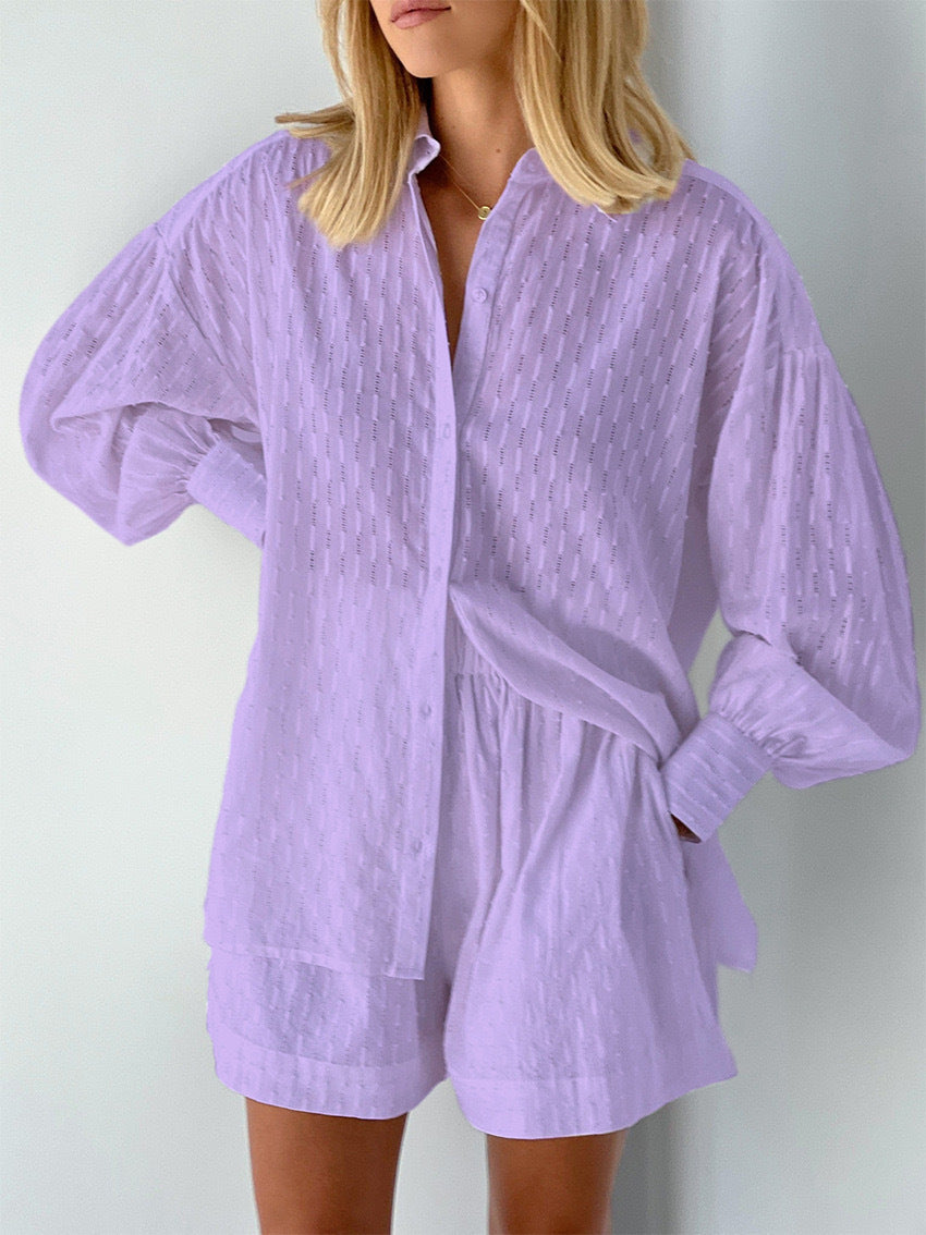 Damen lässiges Oversized Hemd mit angesagtem Schnitt Sovae
