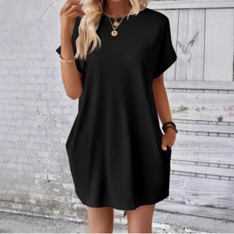 Damen lässiges T-Shirt-Kleid Sovae