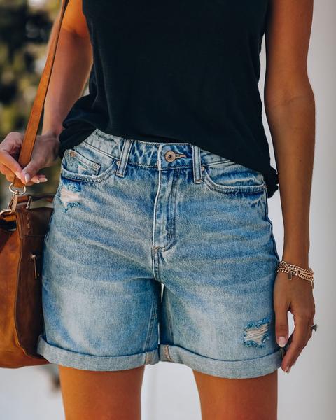 Damen Denim-Shorts Sovae