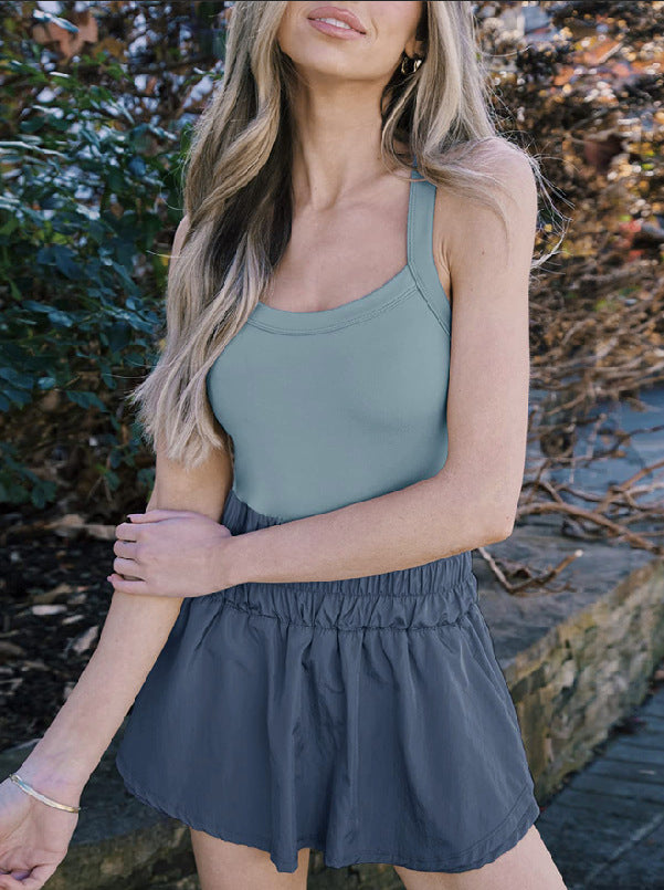 Damen sportliches Kleid mit elastischem Bund Sovae