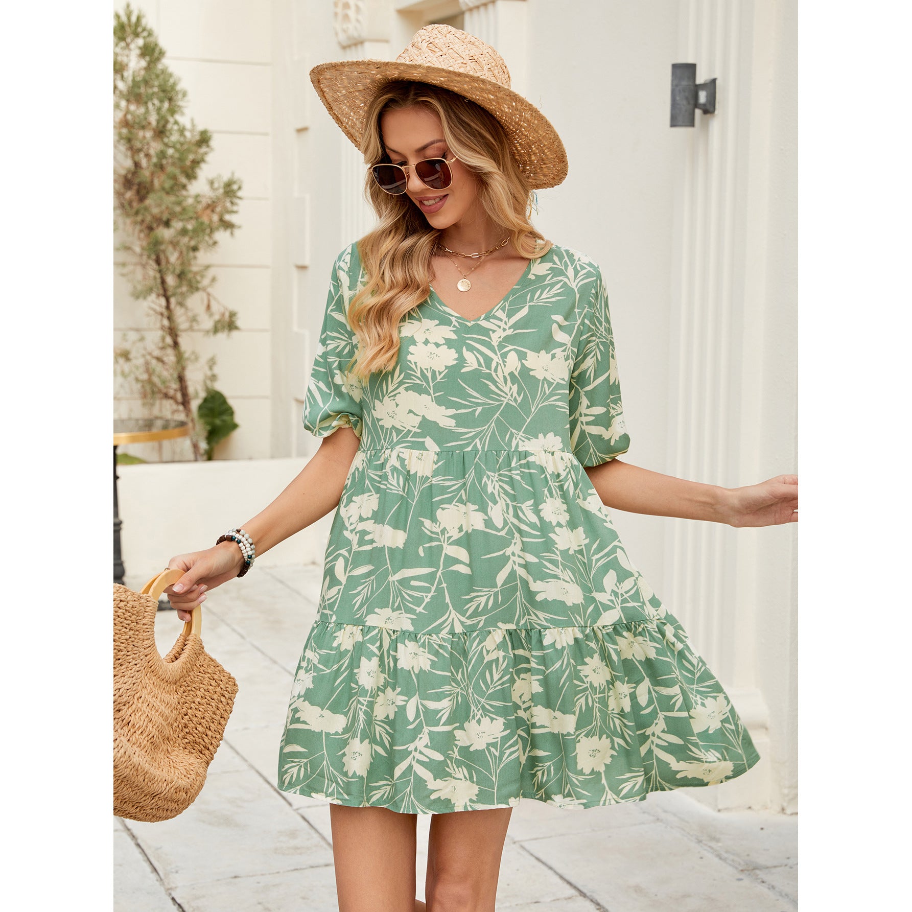Damen Sommerliches Trägerkleid mit lässigem Schnitt Sovae