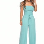 Damen stilvoller und bequemer Jumpsuit mit offener Schulter Sovae
