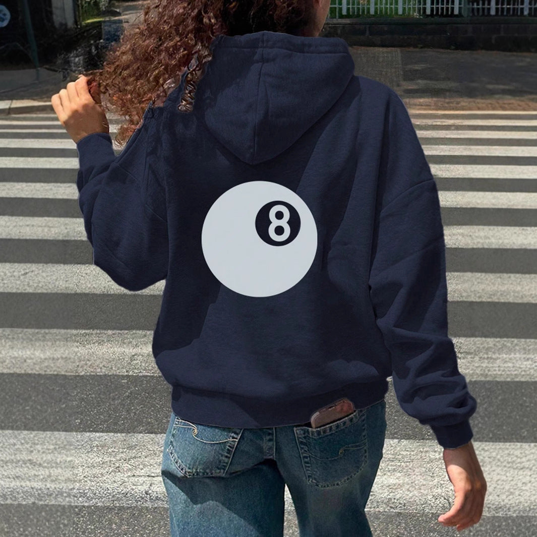 Damen Hoodie mit großen Aufdruck Sovae