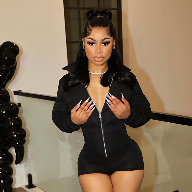 Damen Puffjacke mit figurbetontem Body Sovae