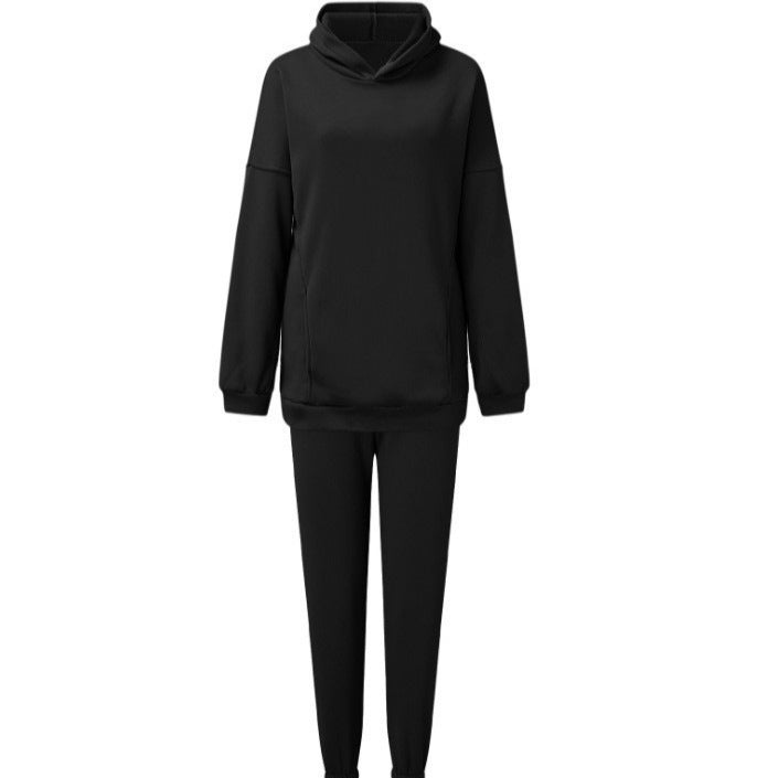 Damen komfortables Fleece-Lounge-Set mit hochgeschlossenem Kragen Sovae