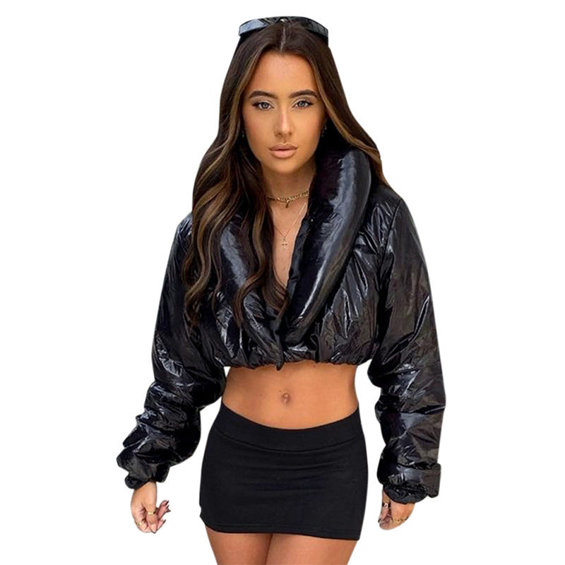 Damen Fashion Cropped Jacke Sovae