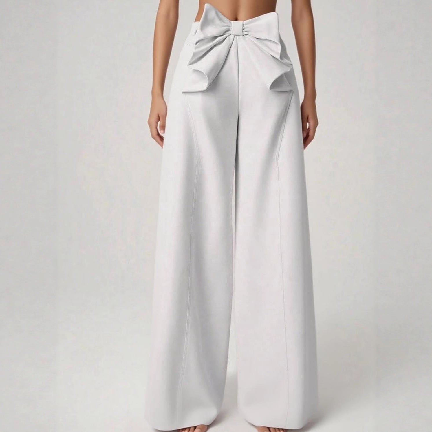 Damen Weitgeschnittene Culottes mit auffälligem Schleifen-Detail Sovae