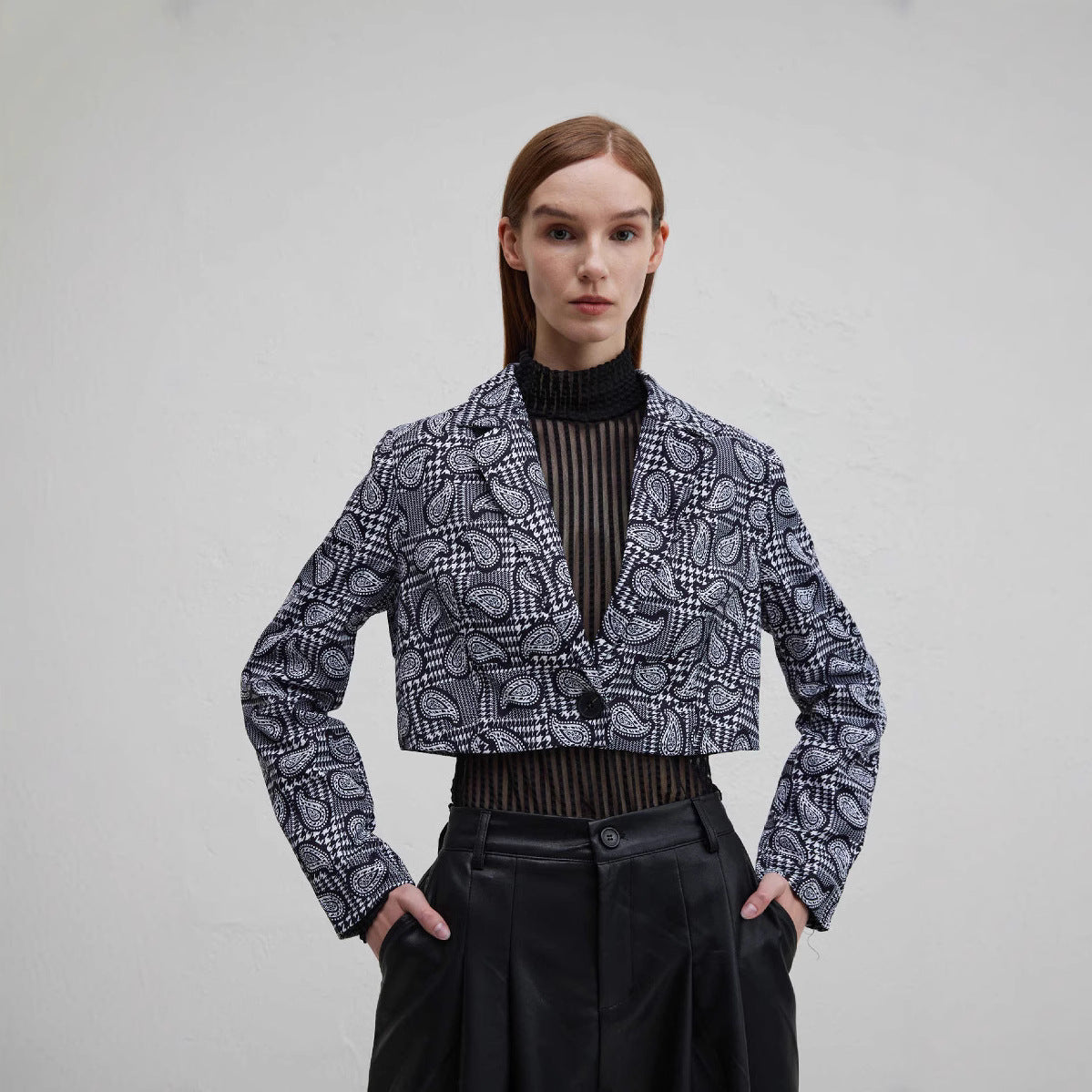 Damen modischer Jacquard Blazer Sovae