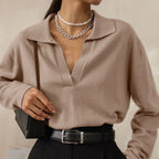 Damen lässiges Cashmere Pullover Sovae