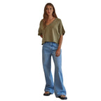 Damen Weit geschnittene Jeans mit hohem Komfort und modernen Details Sovae