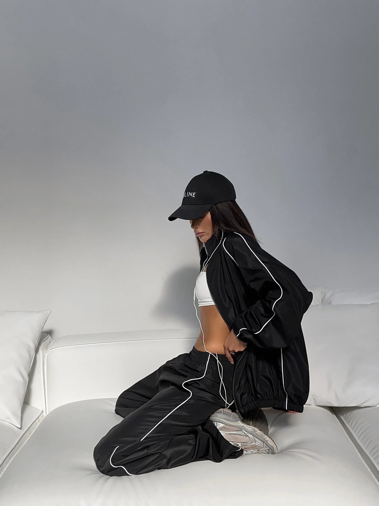 Damen Sportliches Fleece-Set mit hochgeschlossenem Kragen Sovae