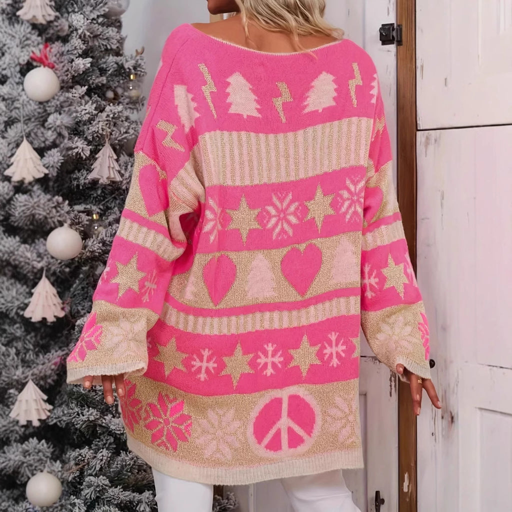 Damen Kuscheliger Oversized-Pullover Sovae