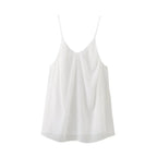 Damen Spaghetti-Träger Bluse mit elegantem V-Ausschnitt Sovae