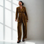 Damen elegantes Ensemble bestehend aus Blazer und Hose Sovae