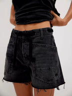 Damen lässige Relaxed-Fit Shorts mit praktischen Taschen Sovae