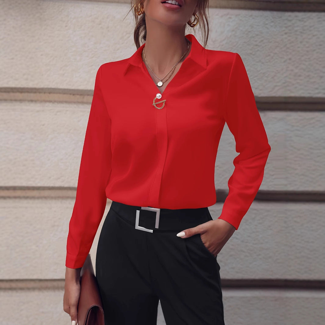 Damen elegante Bluse mit zeitlosem Design Sovae