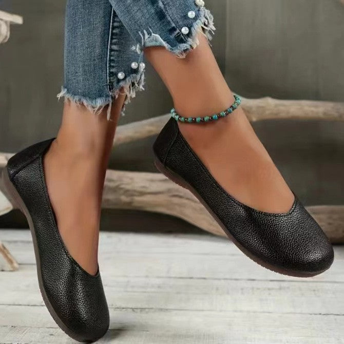 Damen Klassische Ballerinas aus hochwertigem Leder Sovae