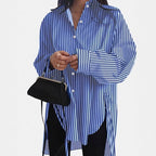 Damen Langärmlige Bluse mit floralen Mustern Sovae