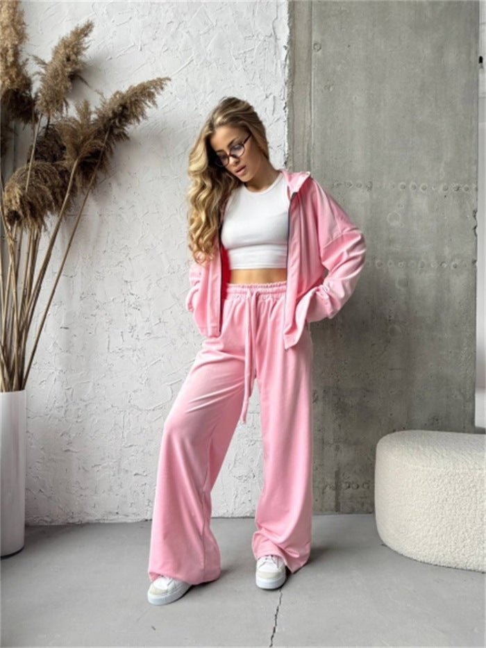 Damen sportlicher Loungewear-Anzug mit entspannter Passform Sovae