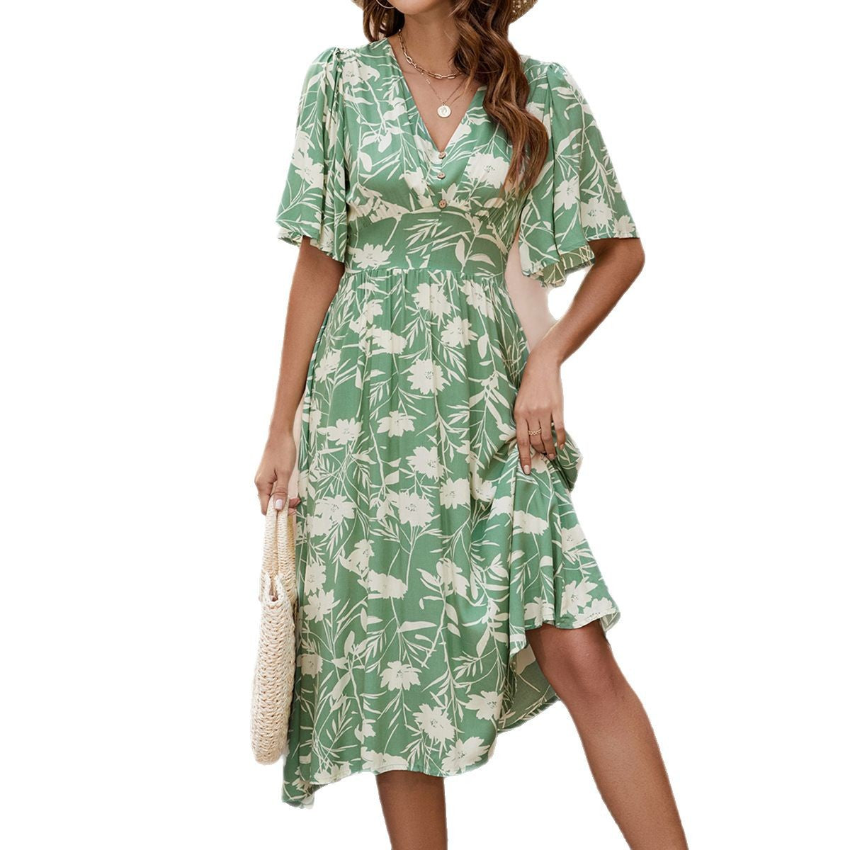 Damen Maxikleid Sovae