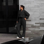 Damen Gemütlicher Fleece-Jumpsuit mit praktischen Taschen Sovae