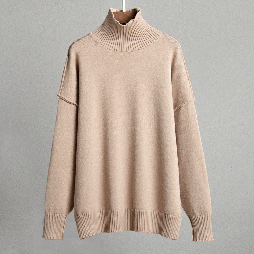 Damen Modischer Rollkragenpullover Sovae