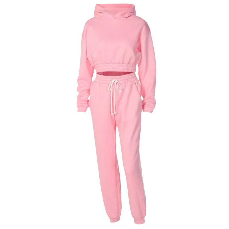 Damen sportliches und lässiges Hoodie-Set mit weitem Schnitt Sovae