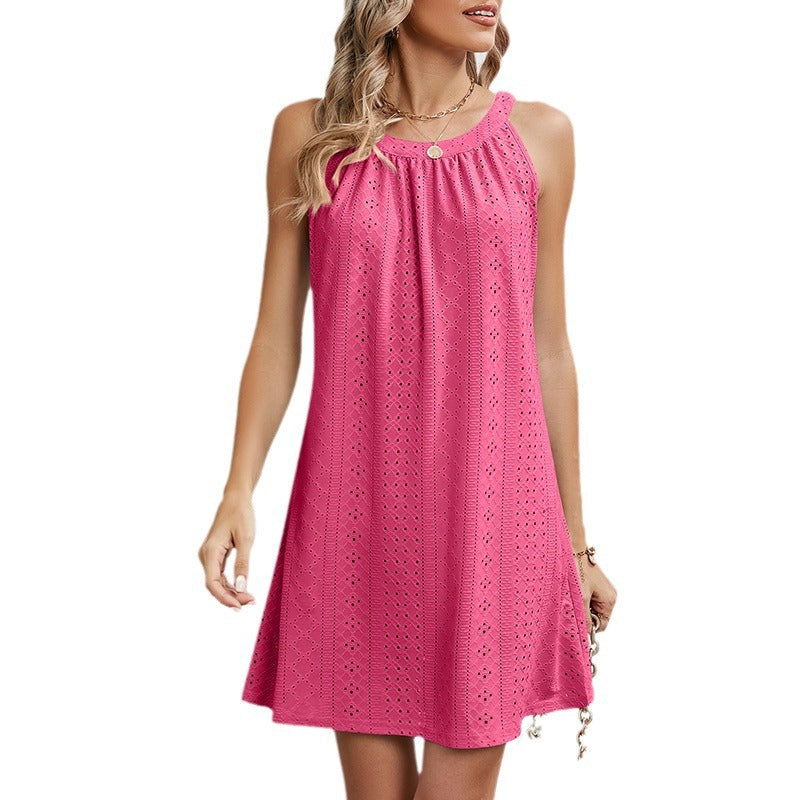 Damen Freizeit-Minikleid mit Rüschendetails Sovae