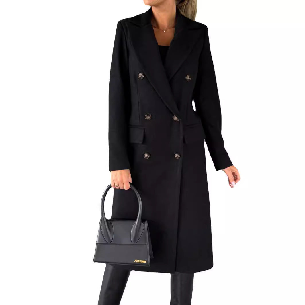 Damen Eleganter und modischer doppelter Blazer Sovae