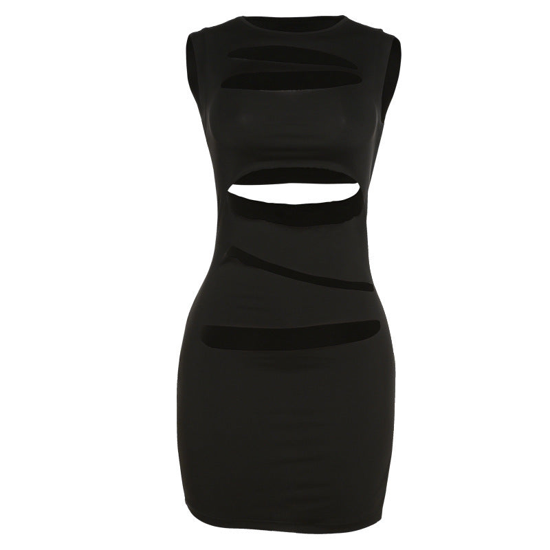 Damen figurbetontes Minikleid mit Cut-Out-Details Sovae