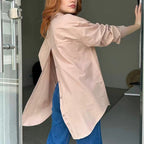 Damen lässige Hemdbluse Sovae