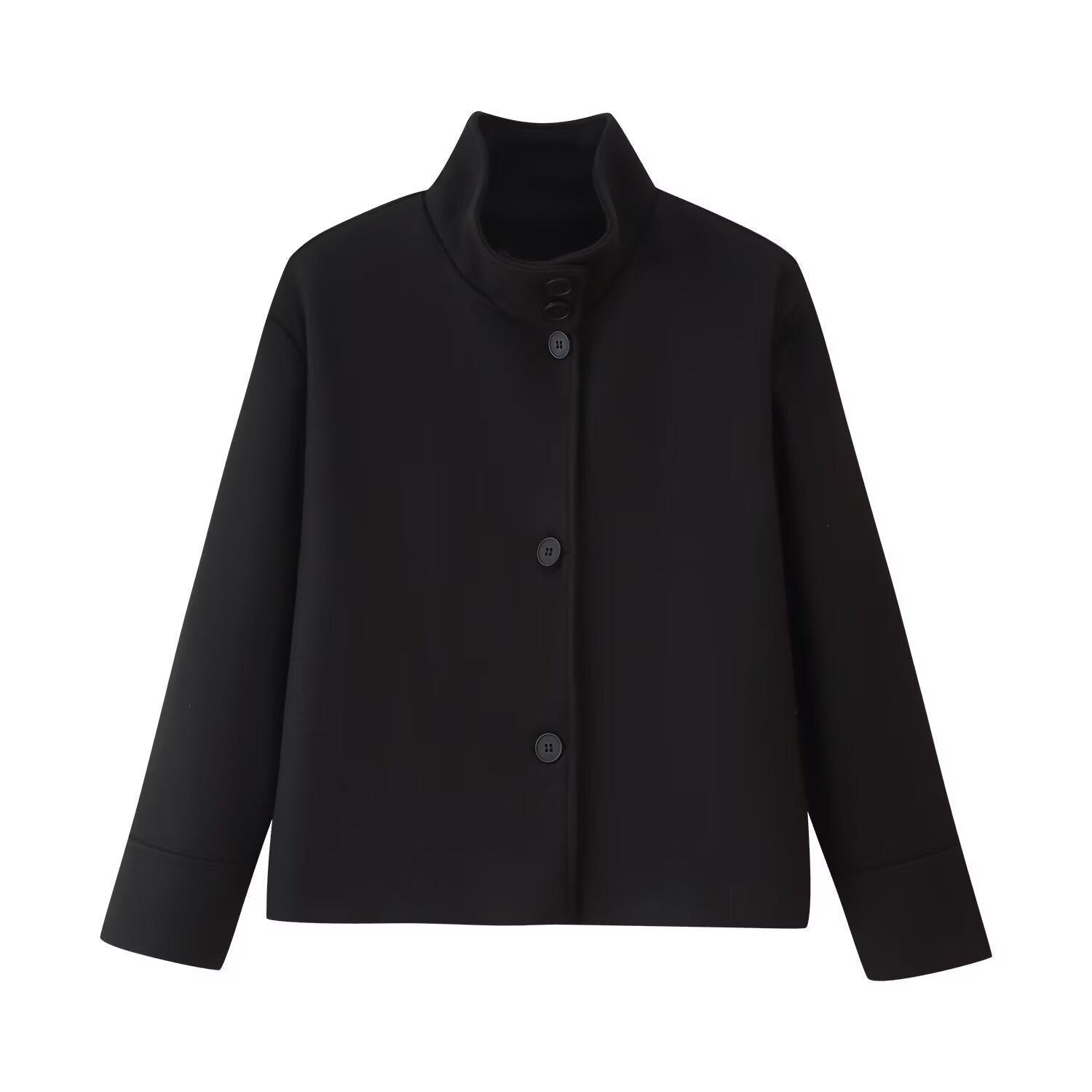 Damen modische Übergangsjacke mit hohem Stehkragen Sovae