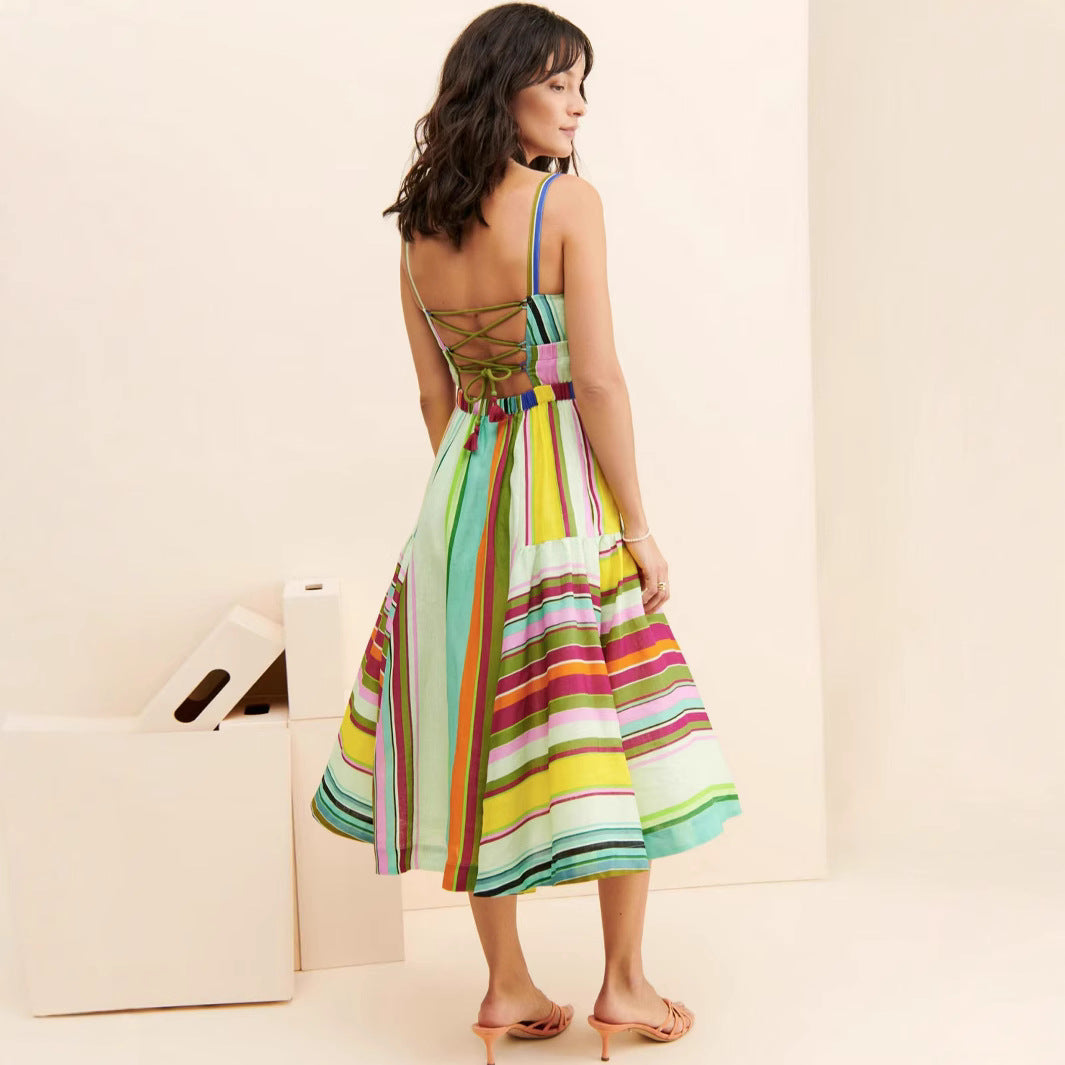 Damen Maxikleid Sovae
