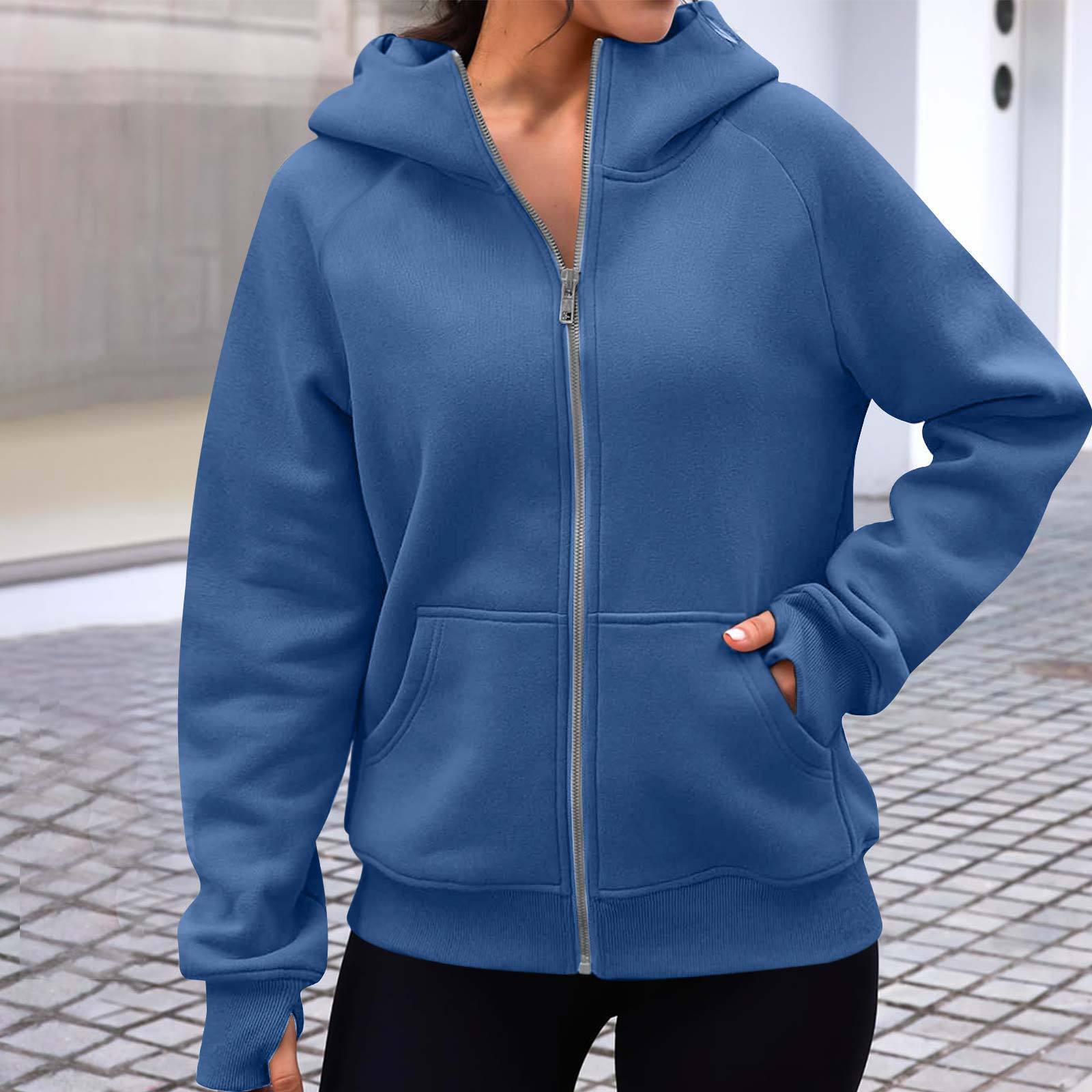 Damen gemütlicher und stilvoller Zip-Hoodie Sovae