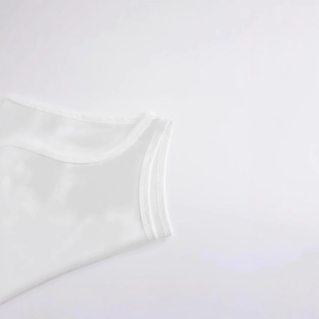 Damen Sportliches ärmelloses Oberteil mit fröhlichem Zitronenmotiv Sovae