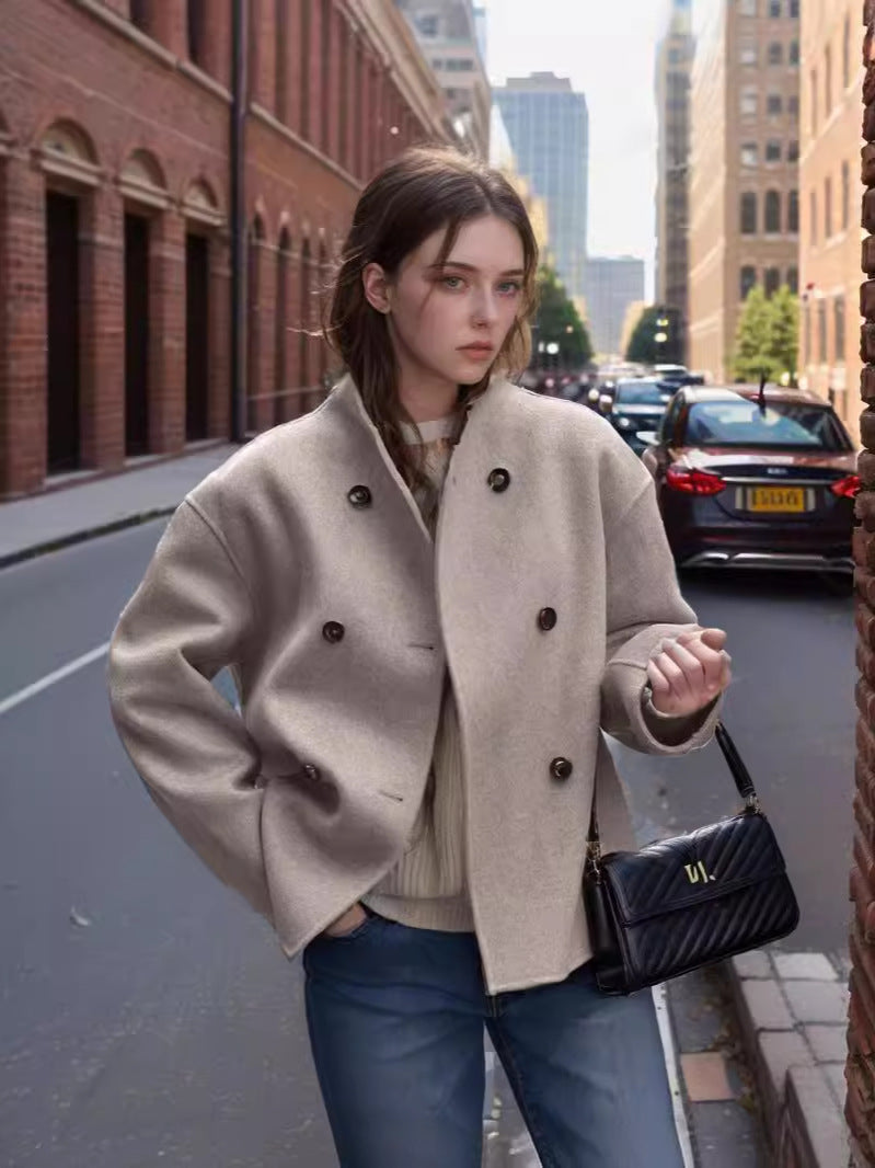Damen modische oversized Jacke mit hochwertigem Schnitt Sovae