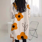 Damen Langärmlige Bluse mit floralen Mustern Sovae