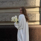 Damen Flauschiger Langstrickcardigan Sovae