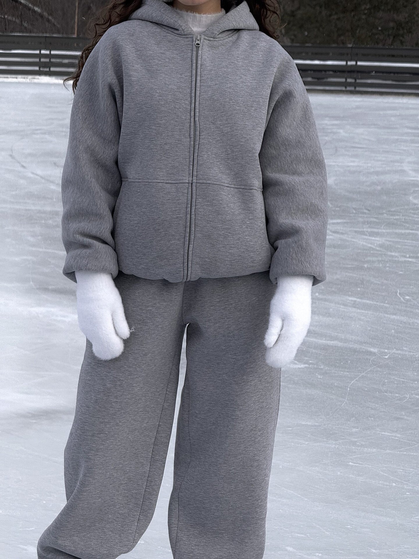 Damen Hochwertiger Fleece-Kapuzenjacke Sovae