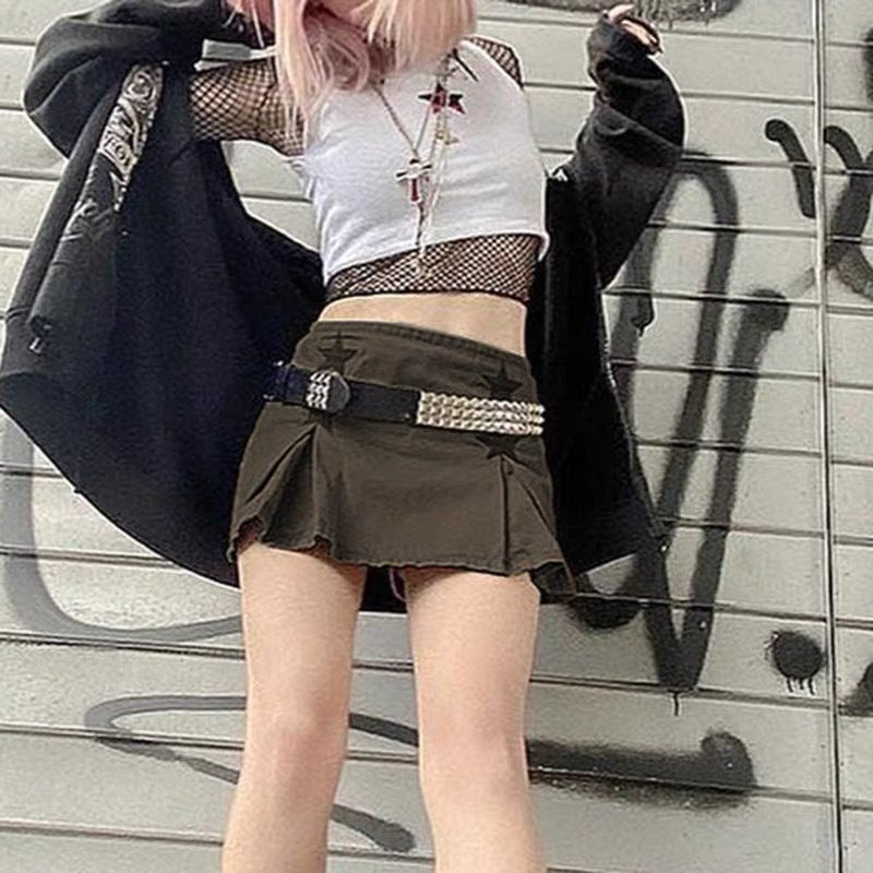 Damen Minirock mit strukturierten Sternen-Details und hochwertigem Material Sovae
