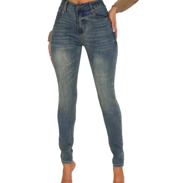 Damen Skinny Jeans Sovae