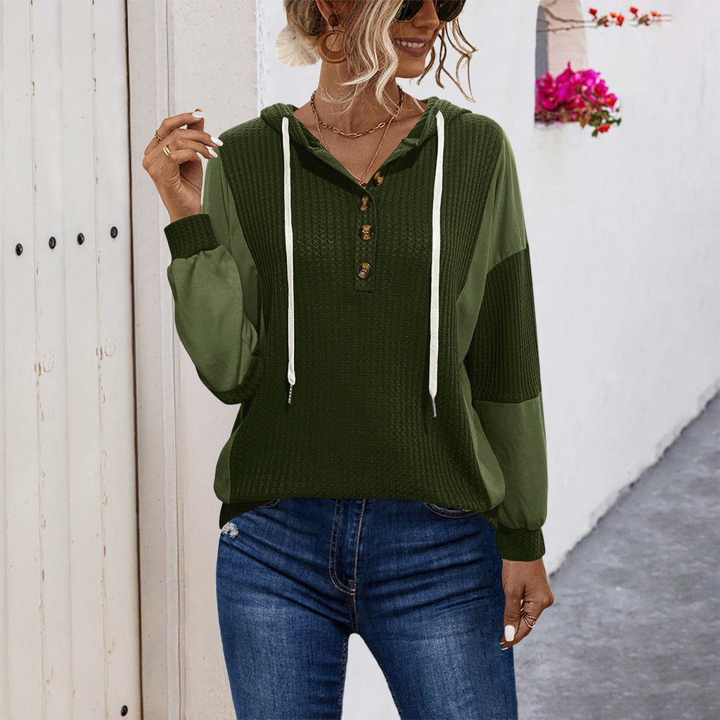 Damen Kapuzensweater mit strukturiertem Design und sportivem Schnitt Sovae