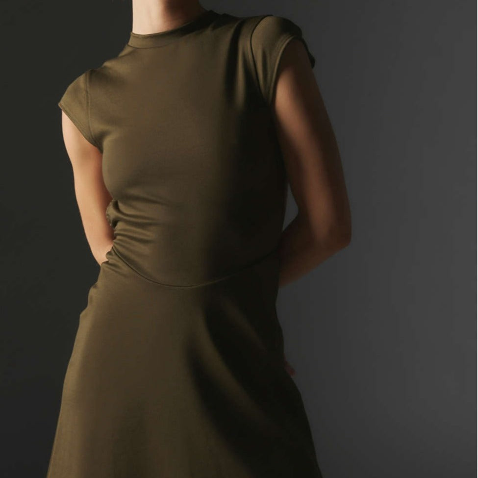 Damen Midikleid mit figurbetonendem Schnitt Sovae