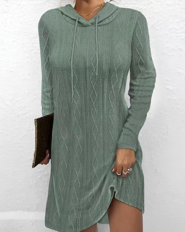 Damen Kapuzenkleid Sovae