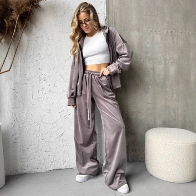 Damen sportlicher Loungewear-Anzug mit entspannter Passform Sovae